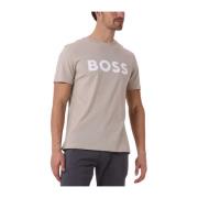 Heren Polo T-shirts Thinking 1 Hugo Boss , Beige , Heren