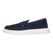 Navy Suède Loafer Trendy Lichtgewicht Tommy Hilfiger , Blue , Heren