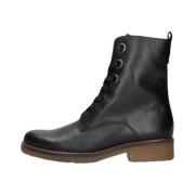 Zwarte Veterboots Comfort Collectie Gabor , Black , Dames