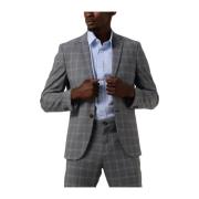 Slim-Liam Grijs/Blauw Geruit Blazer Selected Homme , Multicolor , Here...