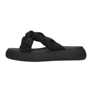 Crossover Knot Slippers Toms , Black , Dames