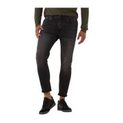 Slim Fit Jeans Heren West Drykorn , Black , Heren