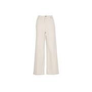 Witte Wijde Pijp Broek Tommy Hilfiger , White , Dames