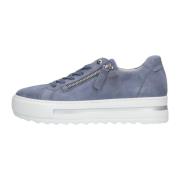 Blauwe Lage Sneaker 498 Comfort Collectie Gabor , Blue , Dames