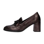 Bruine Loafer Pumps met Blokhak Gabor , Brown , Dames