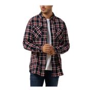 Double Face Twill Check Overshirt Scotch & Soda , Multicolor , Heren