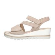 Elegante Beige Suède Sandalen Gabor , Beige , Dames