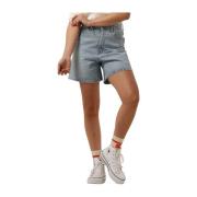 Blauwe Denim Shorts Stella Lee , Blue , Dames