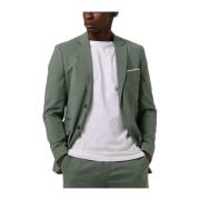 Slim Oasis Linnen Blazer Groen Selected Homme , Green , Heren