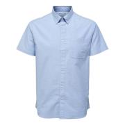 Short Sleeve Shirts Selected Homme , Blue , Heren