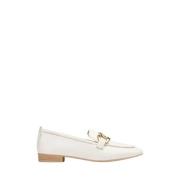 Klassieke Leren Loafers Unisa , Beige , Dames