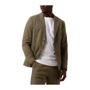 Olijfgroene Herenblazer Drykorn , Beige , Heren