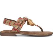 Bruin Leren Sandalen 75.119 Lazamani , Brown , Dames