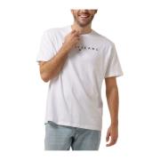 Heren Polo & T-shirts Reg Linear Logo Tee Tommy Jeans , White , Heren