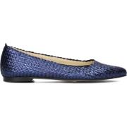 Glanzende Donkerblauwe Ballerina's Stefano Lauran , Blue , Dames