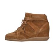 Hoge Ziggy Sneakers Bruin Suède Deabused , Brown , Dames