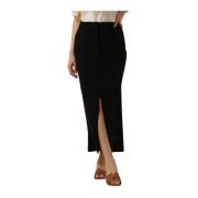 Zwarte Midi Rok Copenhagen Muse , Black , Dames