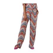 Crinkle Vis Broek Paars Freebird , Multicolor , Dames