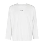 Casual Wit T-Shirt MM6 Maison Margiela , White , Heren