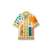 Zomer Court Zijden Shirt Casablanca , Multicolor , Heren