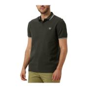 Heren Polo & T-shirts The Twin Tipped Shirt Fred Perry , Green , Heren