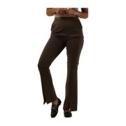 Bruine Split Broek Tanny Stijl Modström , Brown , Dames