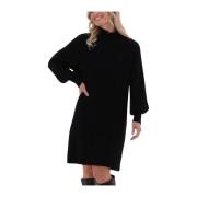 Rianne Dress Zwarte Mini Gebreid Knit-ted , Black , Dames