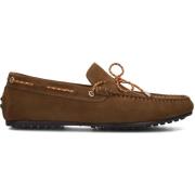 Heren Loafers Stijlvolle Suède Schoenen Stefano Lauran , Brown , Heren