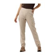 Lerenlook Broek Beige Penn&Ink N.Y , Beige , Dames