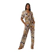 Beige Jumpsuit Dames Broeken Ana Alcazar , Multicolor , Dames