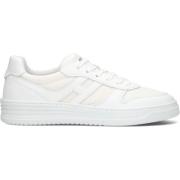 Witte Leren Mesh Lage Sneakers Hogan , White , Heren