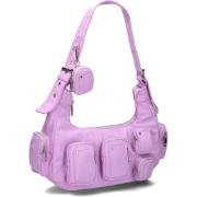 Lila Gerecyclede Nylon Schoudertas Núnoo , Purple , Dames