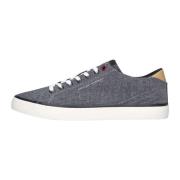 Lage Chambray Sneakers voor Heren Tommy Hilfiger , Blue , Heren