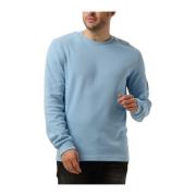 Heren Badge Wafel Tee Calvin Klein , Blue , Heren