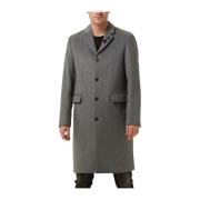 Klassieke wollen overjas in grijs Scotch & Soda , Gray , Heren