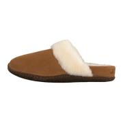 Gezellige Kamelen Nepbont Slides Sorel , Brown , Dames