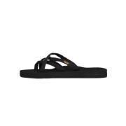 Dames Olowahu Slippers Teva , Black , Dames