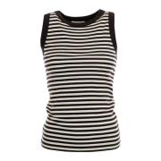 Gestreepte rib tanktop Drykorn , Multicolor , Dames