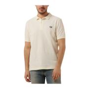 Heren Polo & T-shirts Effen Shirt Fred Perry , Beige , Heren