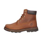 Bruine Leren Kinderlaarzen Timberland , Brown , Heren