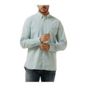 Flex Oxford Rf Shirt Heren Casual Tommy Hilfiger , Green , Heren