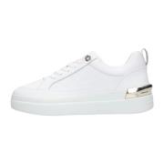 Witte Lage Sneakers Lux Court Monogram Tommy Hilfiger , White , Dames