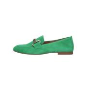 Groene Loafer 211 met Gouden Horsbit Gabor , Green , Dames