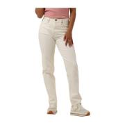 Witte Mom Jeans Lee , Beige , Dames