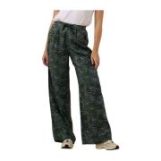 High-rise Wide Leg Pyjama Pant Scotch & Soda , Green , Dames