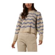 Christa Gebreide Pullover Trui Object , Multicolor , Dames