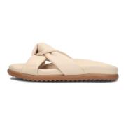 Candy Nova Leren Slippers Via Vai , Beige , Dames