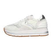 Qwark Woman Lage Sneakers Voile Blanche , Multicolor , Dames