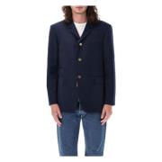 Klassieke Typemachine Placket Shirt Thom Browne , Blue , Heren