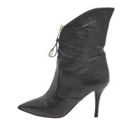 Pre-owned Leather boots Aquazzura Pre-owned , Black , Dames